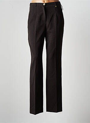 Pantalon slim talie înaltă talie înaltă maro BRUNO SAINT HILAIRE femeie