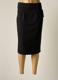 Fustă midi talie cu cleme negru HIPPOCAMPE femme