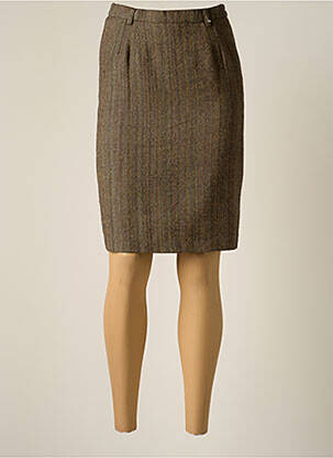 Fustă midi maro JUMFIL femeie