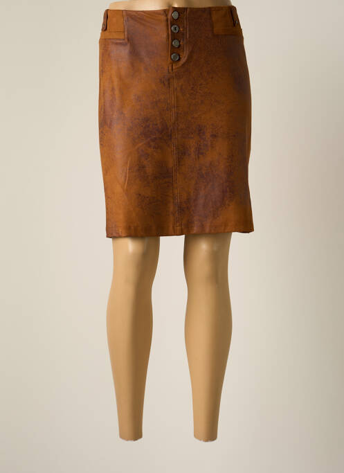 Fustă midi maro FUEGO WOMAN femeie