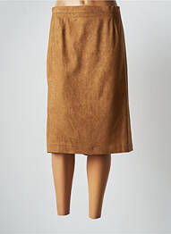 Fustă midi talie cu cleme maro JUMFIL femme