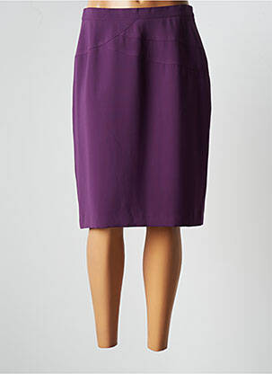 Fustă midi talie cu cleme violet JUMFIL femeie