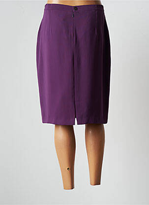 Fustă midi talie cu cleme violet JUMFIL femeie