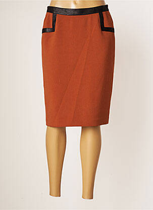 Fustă midi maro JUMFIL femeie