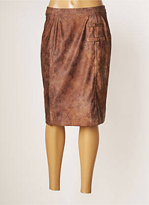 Fustă midi maro JUMFIL femeie