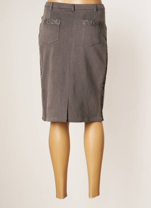 Fustă midi gri JUMFIL femeie