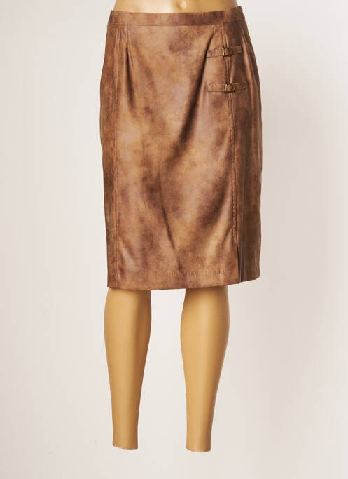 Fustă midi maro JUMFIL femeie