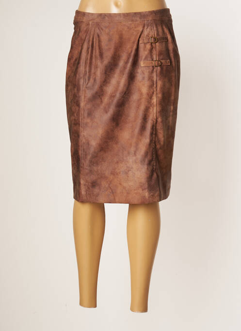 Fustă midi maro JUMFIL femeie