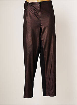 Pantalon slim elasticitate mărime normală maro JUMFIL femeie