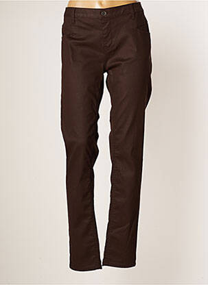 Pantalon slim maro CARLA KOPS femeie