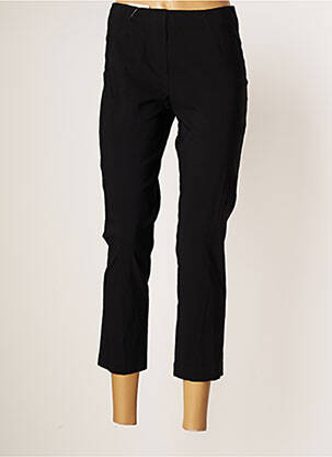 Pantalon 7/8 talie înaltă talie înaltă negru JUMFIL femeie