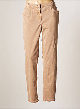 Pantalon slim țesătură poplin mărime normală maro BETTY BARCLAY femeie