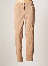 Pantalon slim țesătură poplin mărime normală maro BETTY BARCLAY femme