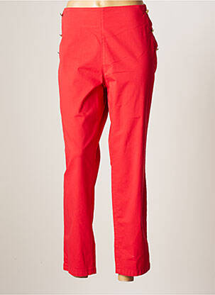 Pantalon drept roșu BRUNO SAINT HILAIRE femeie