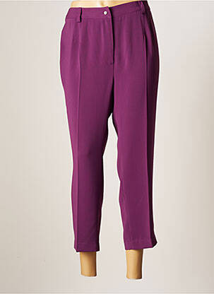 Pantalon drept țesătură crep mărime normală violet JUMFIL femeie