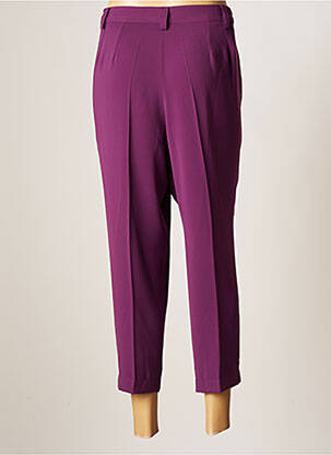 Pantalon drept țesătură crep mărime normală violet JUMFIL femeie