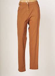 Pantalon slim elasticitate mărime normală maro JUMFIL femeie