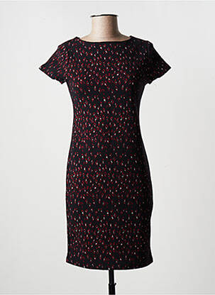 Rochie scurtă mâneci scurte mâneci scurte negru CAMAIEU femeie