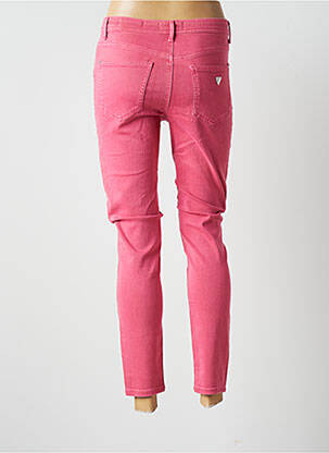 Blugi skinny talie înaltă talie înaltă roz GUESS femeie