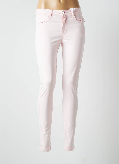 Pantalon slim roz GUESS femeie