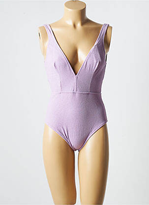 Costum de baie dintr-o singură piesă elasticitate violet PRINCESSE TAM-TAM femeie
