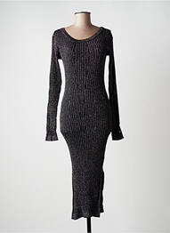 Rochie midi mâneci lungi mâneci lungi negru GUESS femeie