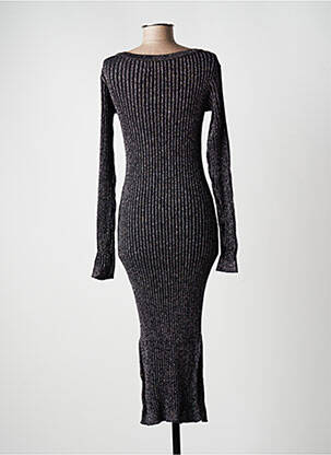 Rochie midi mâneci lungi mâneci lungi negru GUESS femeie
