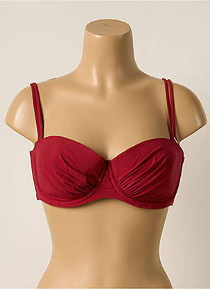 Sutien de costum de baie top sutien modelat top sutien modelat roșu BELCOR femeie