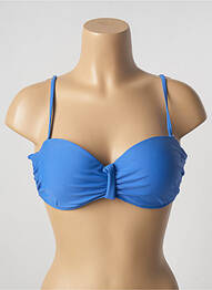 Sutien de costum de baie top sutien modelat top sutien modelat albastru SUN PROJECT femeie