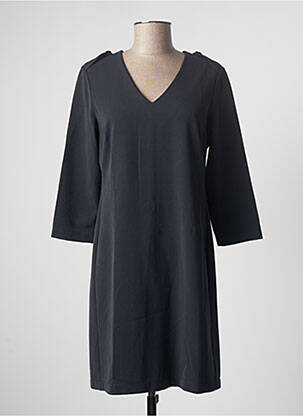 Rochie scurtă închidere cu fermoar la spate mâneci lungi albastru POUSSIERE D'ETOLE femeie