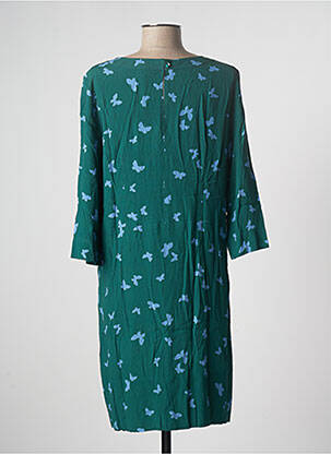Rochie midi croială fluidă mâneci lungi verde ZYGA femeie