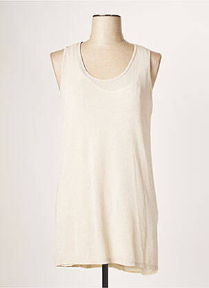 Tunică fără mâneci bej POUSSIERE D'ETOLE femeie