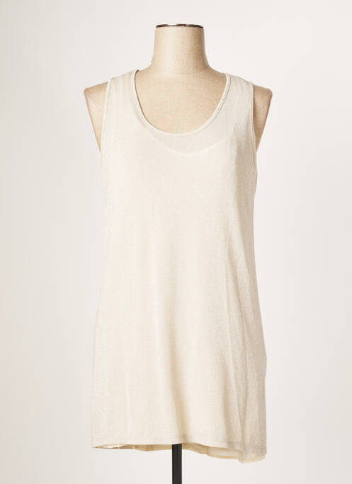 Tunică fără mâneci bej POUSSIERE D'ETOLE femeie