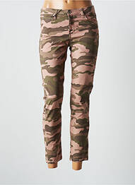 Pantalon 7/8 elasticitate mărime normală roz DENIM STUDIO femme