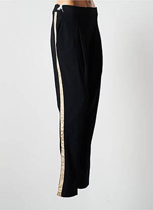 Pantalon slim talie înaltă talie înaltă negru POUSSIERE D'ETOLE femeie