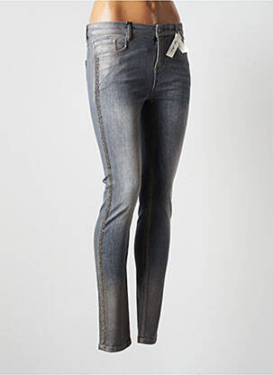 Blugi skinny elasticitate talie joasă gri HUIT SIX SEPT femeie