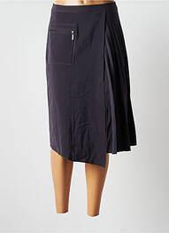 Fustă midi talie cu cleme gri GAROU PARIS femme