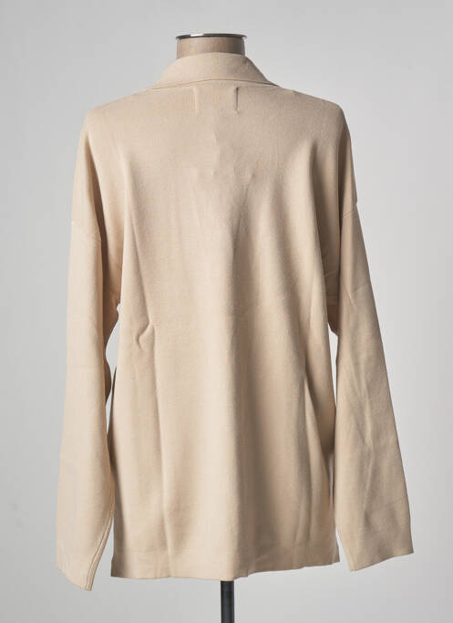 Vestă cu mâneci lungi bej YERSE femeie