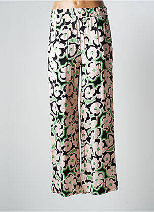 Pantalon larg roz TOUPY femeie