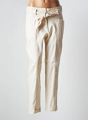 Pantalon slim bej SUMMUM femeie