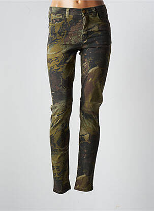 Pantalon slim conic mărime normală verde SUMMUM femeie