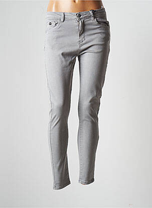 Pantalon slim mărime normală mărime normală gri WHY NOT femeie