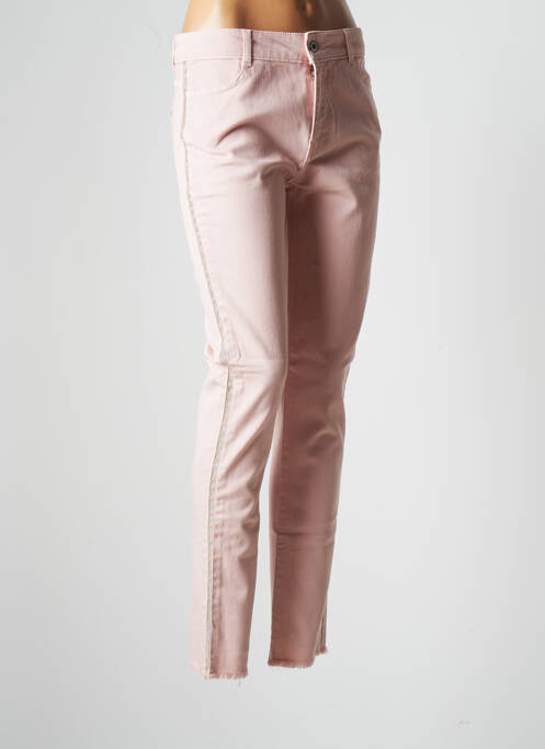 Pantalon slim roz LAUREN VIDAL femeie