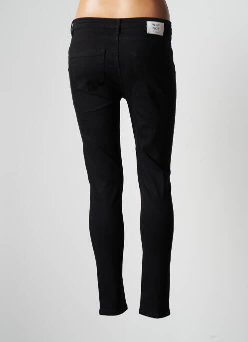 Pantalon slim negru WHY NOT femeie