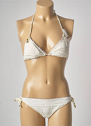 Costum de baie din două piese bej GENIUS femeie