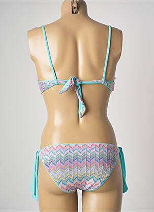 Costum de baie din două piese elasticitate sutien cu susținere înaltă și burete detașabil roz GENIUS femeie