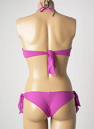 Costum de baie din două piese elasticitate top bentiță violet GENIUS femeie