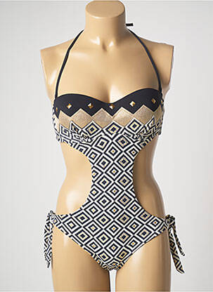 Costum de baie dintr-o singură piesă negru GENIUS femeie