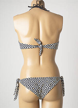 Costum de baie dintr-o singură piesă bretele elastice detașabile top bentiță negru GENIUS femeie