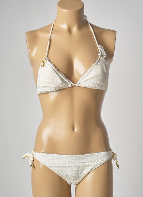 Costum de baie din două piese bej GENIUS femeie